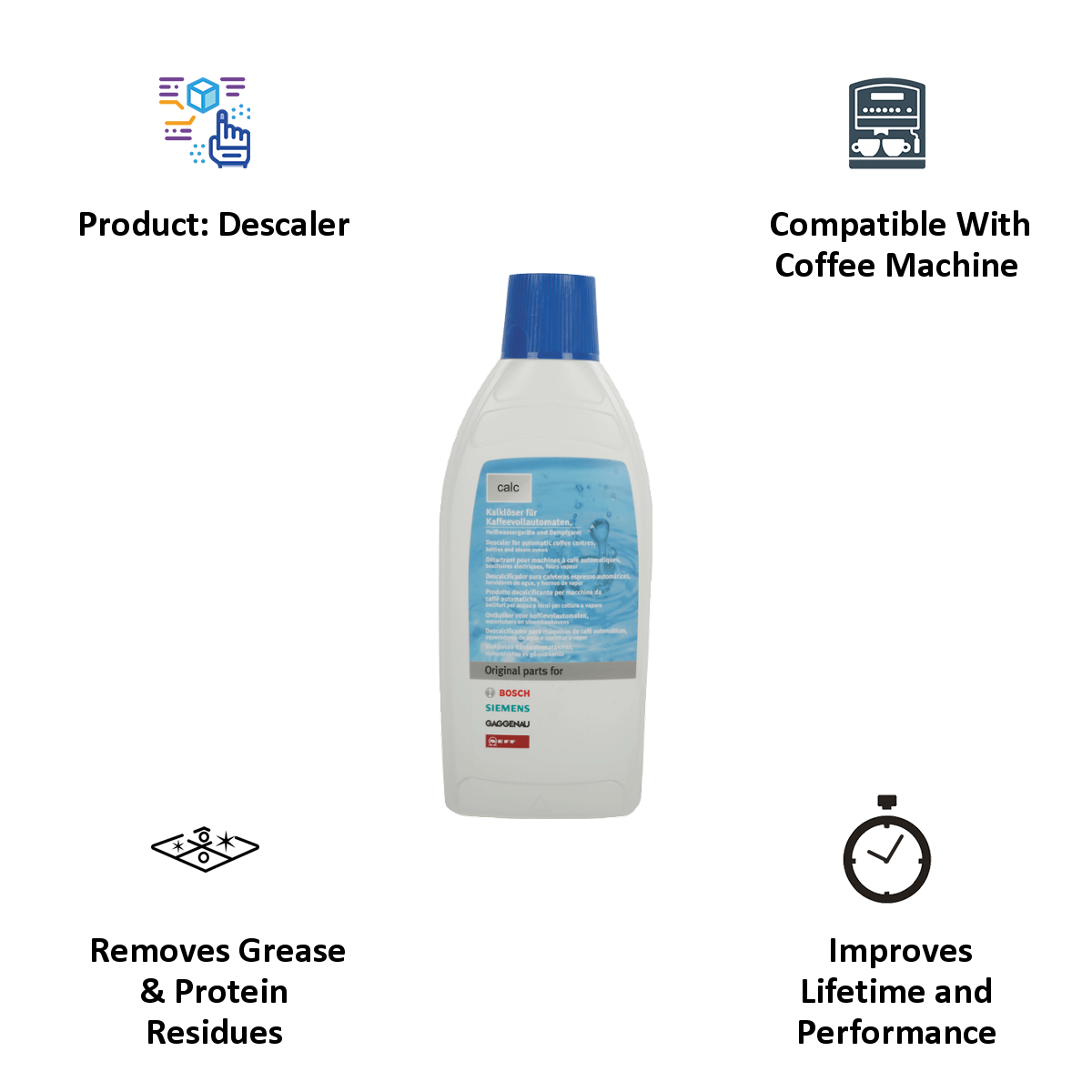 Bosch Coffee Machine Descaler / Descaling Tablets For Coffee Machines